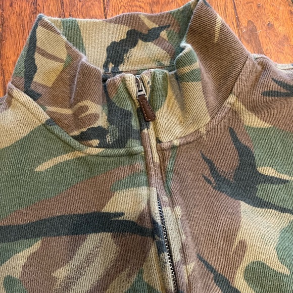 Polo Ralph Lauren Camo Camouflage Mens XXL Estate Rib 1/4 Zip Sweatshirt - Picture 9 of 10